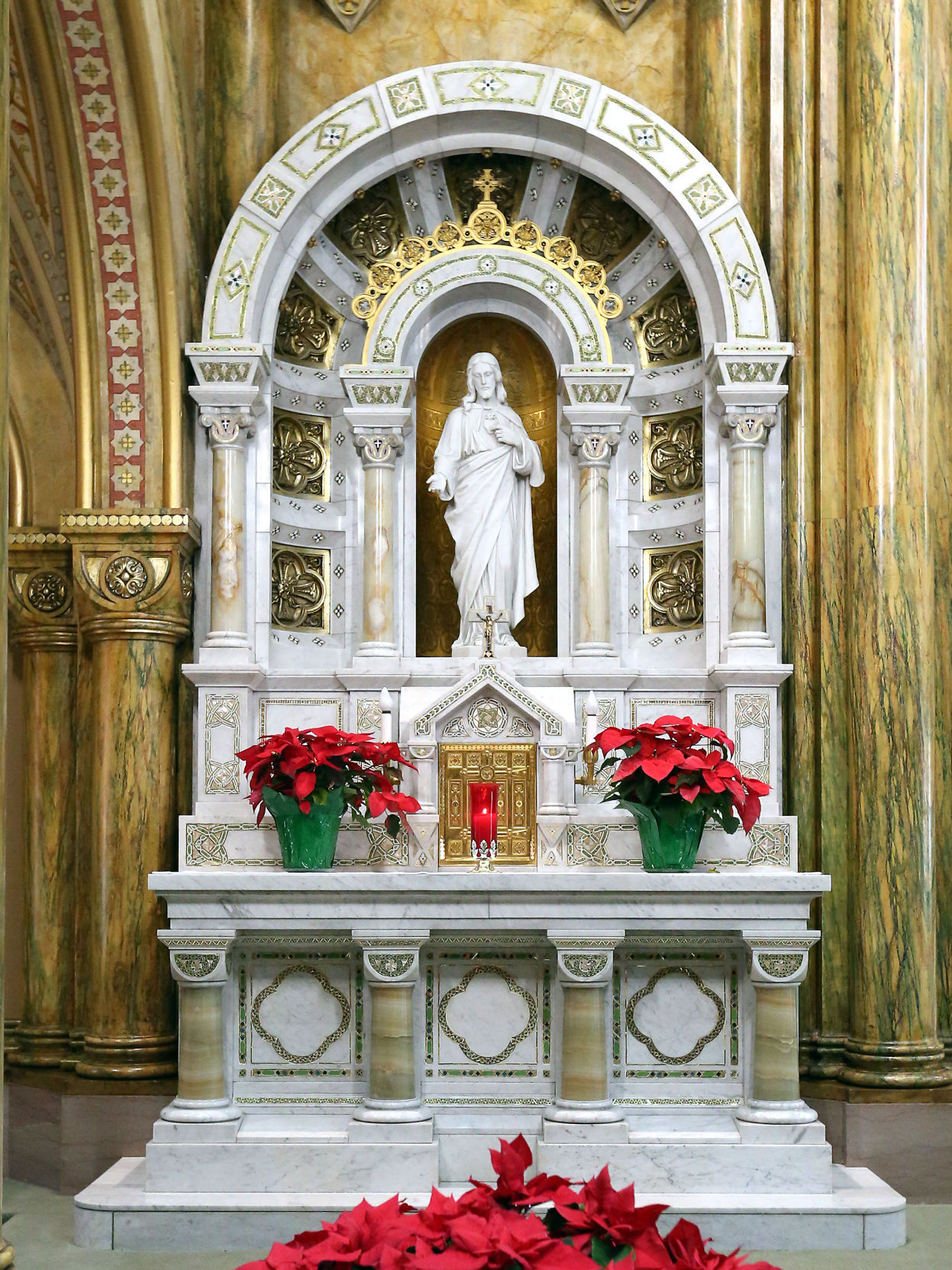 Sacred Heart statue Mary of the Angels Chapel
